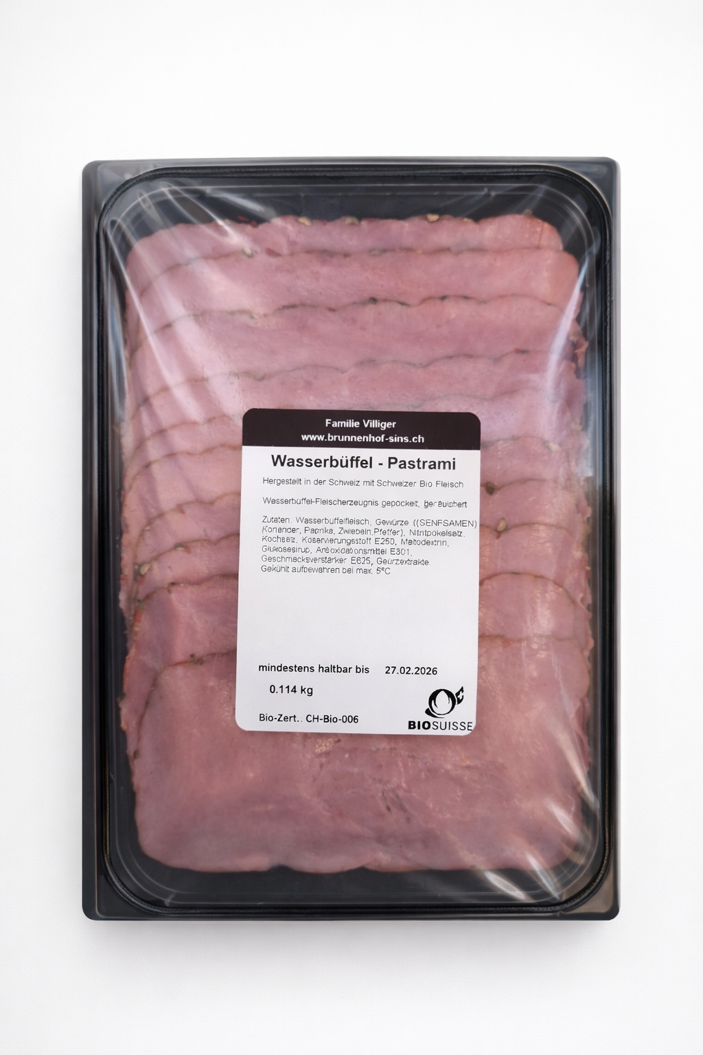Bio Büffel Pastrami 100g