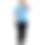 Thumbnail: Berry Street® Woman's Typography Half Sleeve Tshirt - Sea Blue
