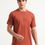 Thumbnail: OFFENDERS® Embossing Men Crew Neck T Shirt Half Sleeve - Choco