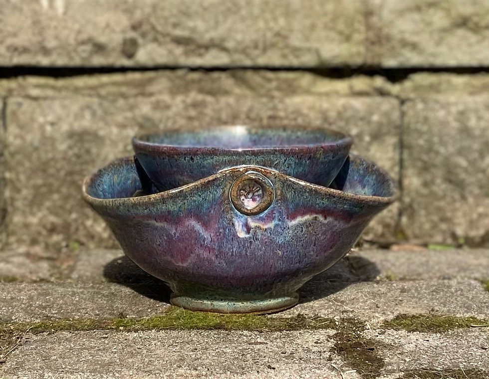 Purple & Teal Pistachio Bowl