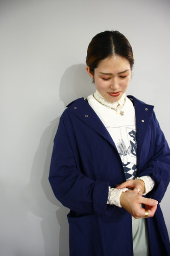 TOLIGHT ハンドペインティング コート TOOZ LIGHT COAT / NAVY BLUE | ONE STROKE