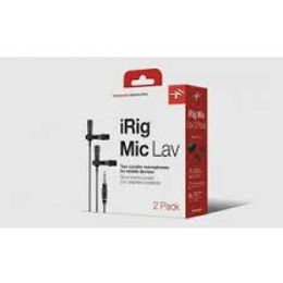 מארז 2 יחידות מיקרופון דש למכשירים ניידים IK Multimedia iRig Lav