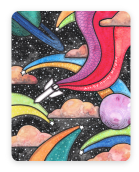 Space Explorer Mini Sticker Set of 12