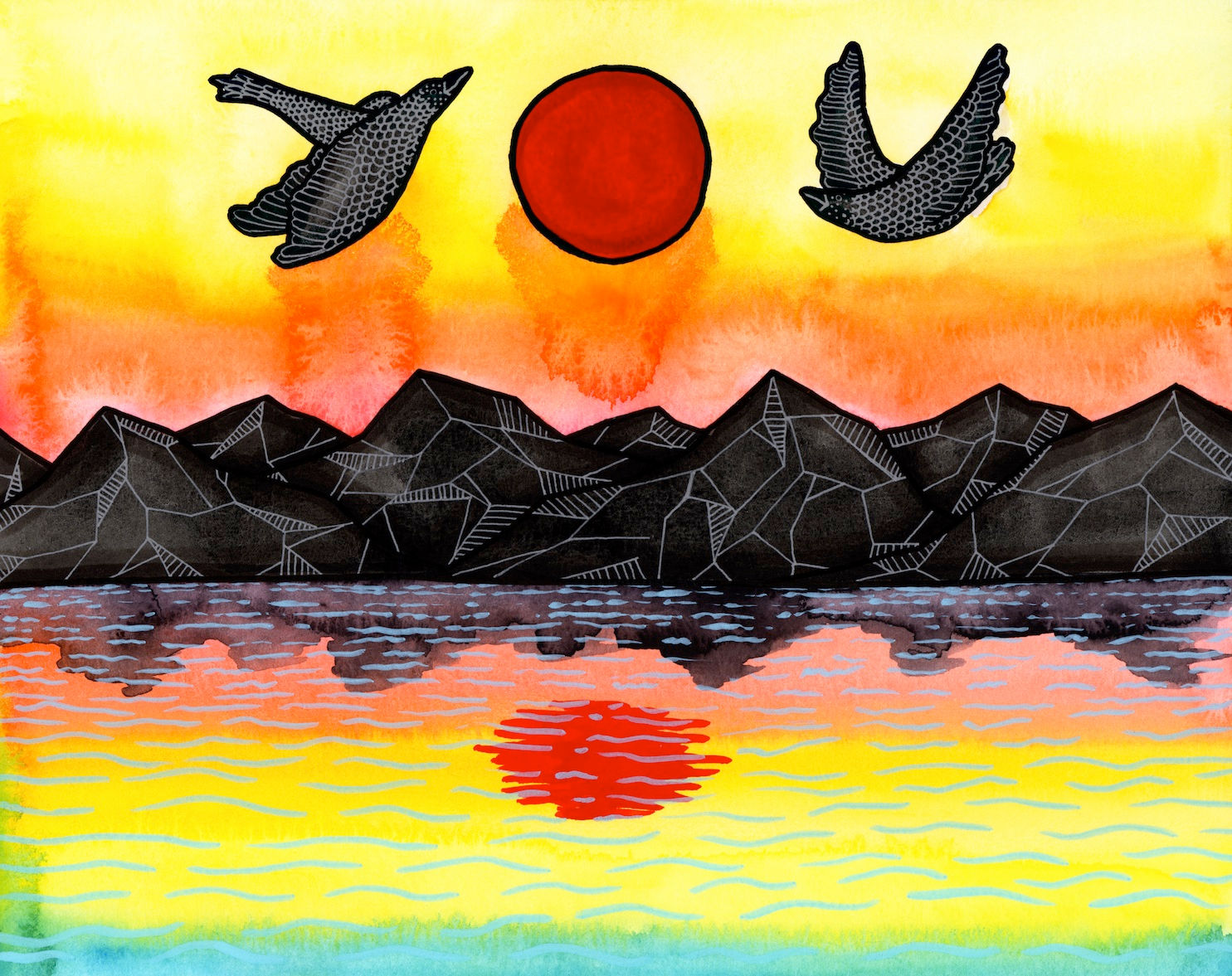 Raven Sunset