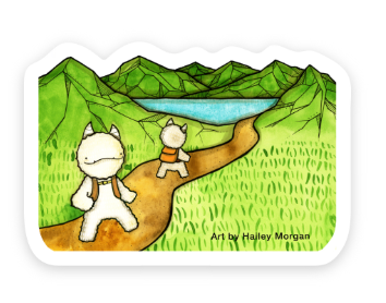 Hiking Yetis Mini Sticker Set of 12