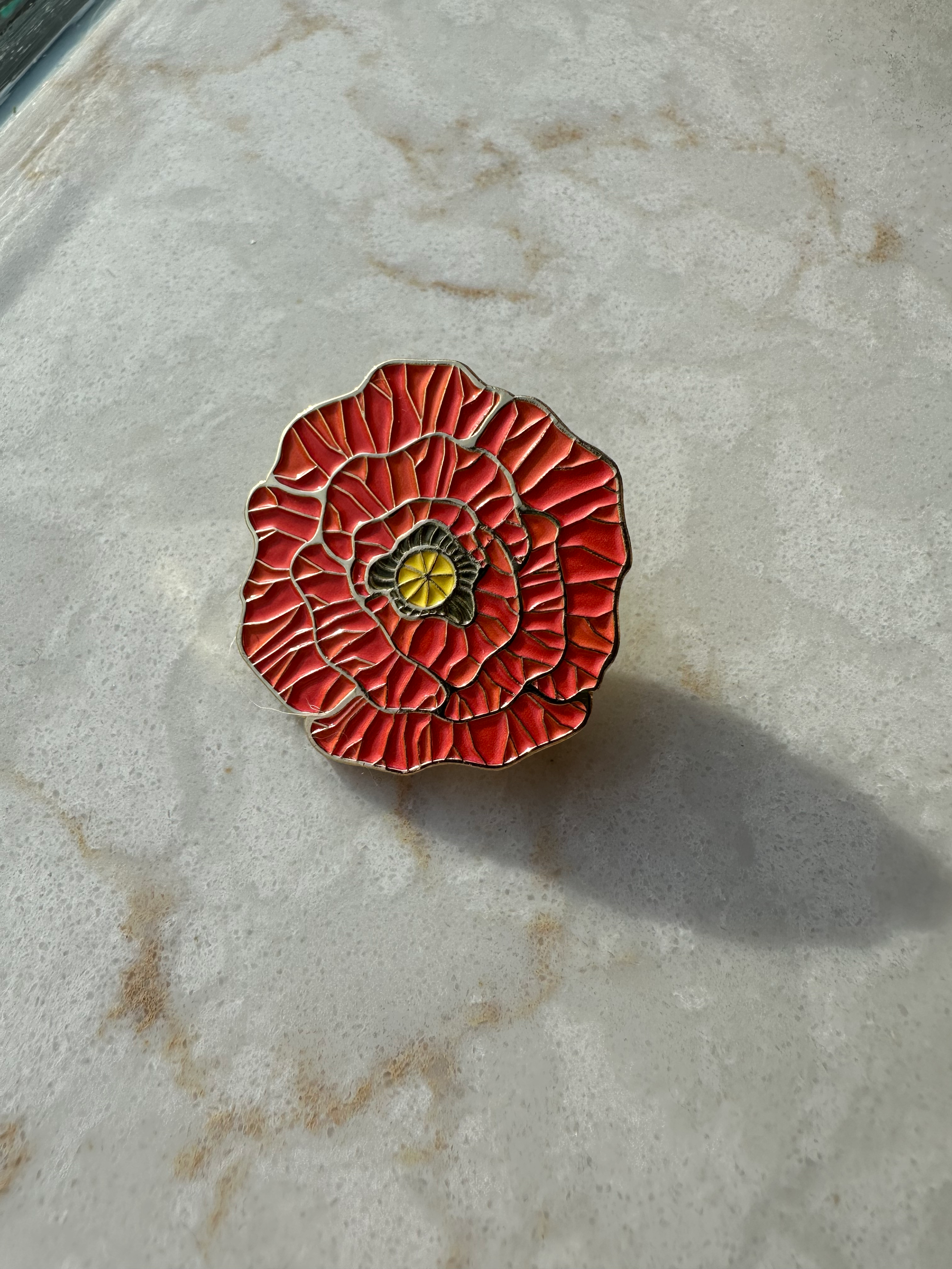 Poppy Enamel Pin Set of 3