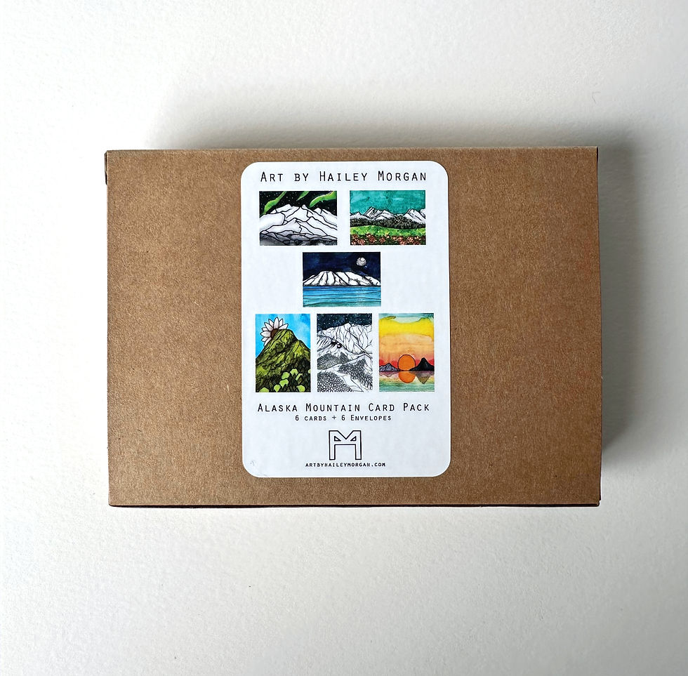 Thumbnail: Alaska Mountain Card Pack Set of 3