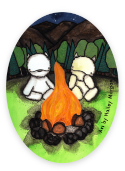 Fireside Yetis Mini Sticker Set of 12