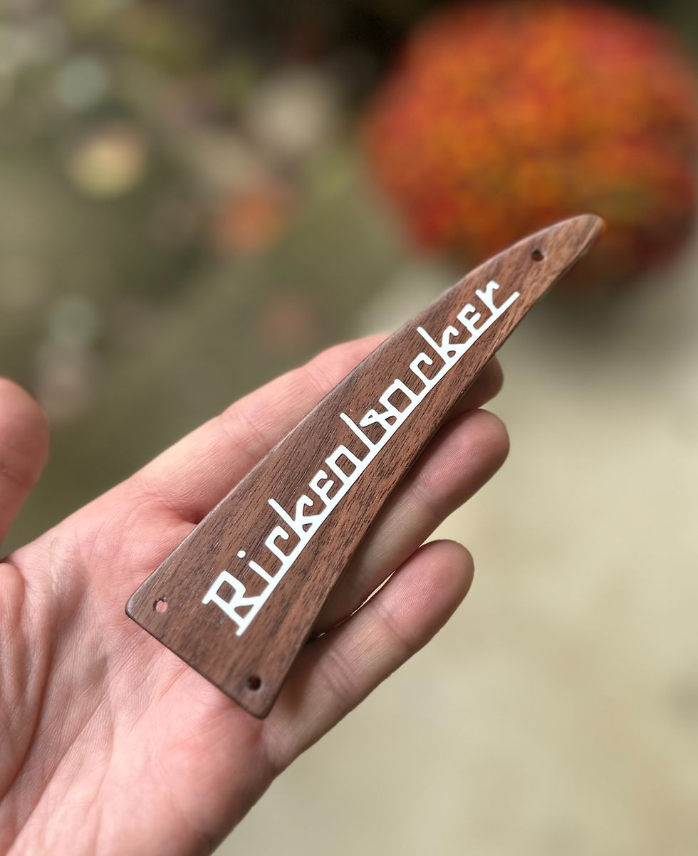 Thumbnail: Rickenbacker 4003 custom walnut truss rod cover