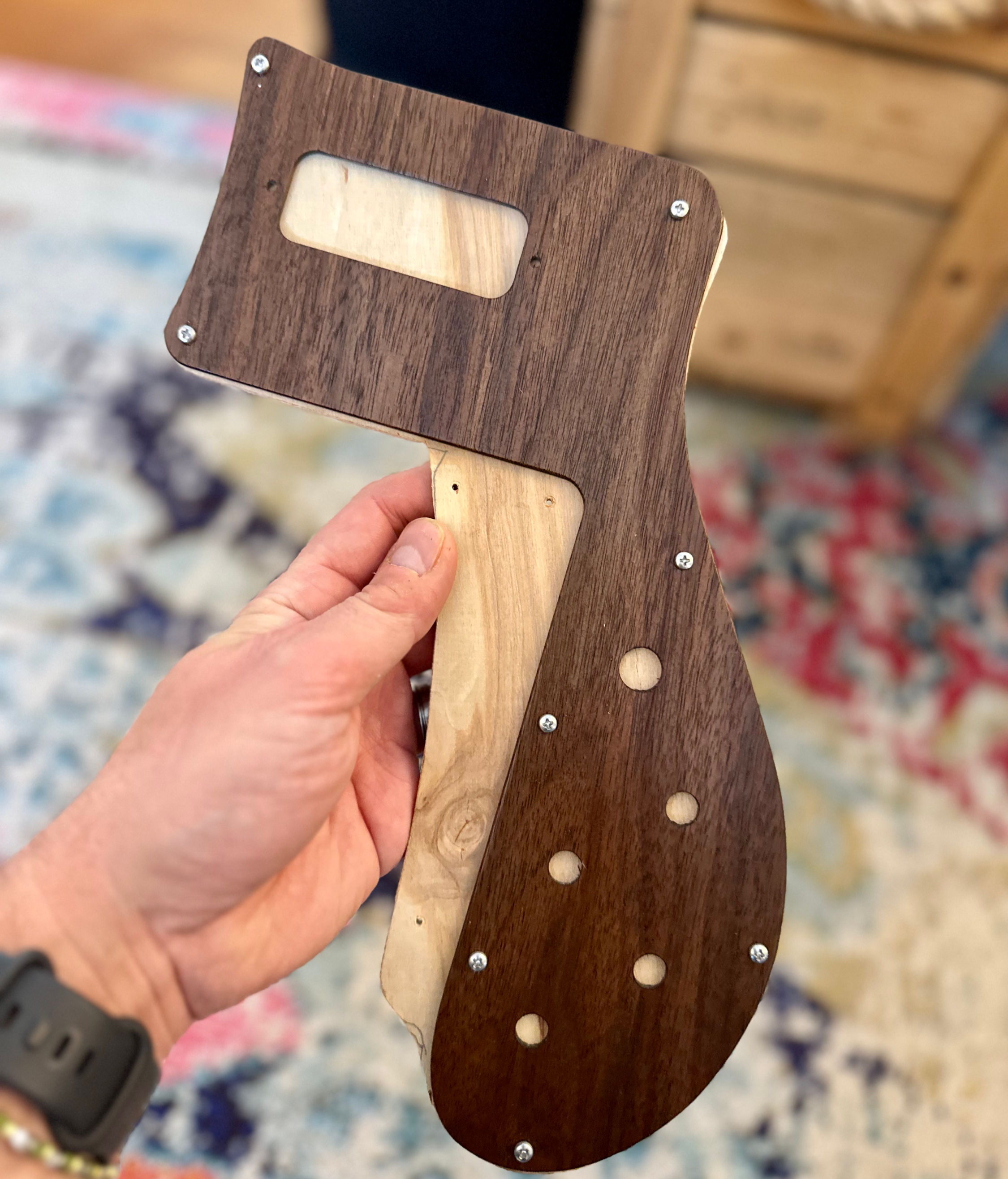 Rickenbacker 4003 custom walnut pickguard