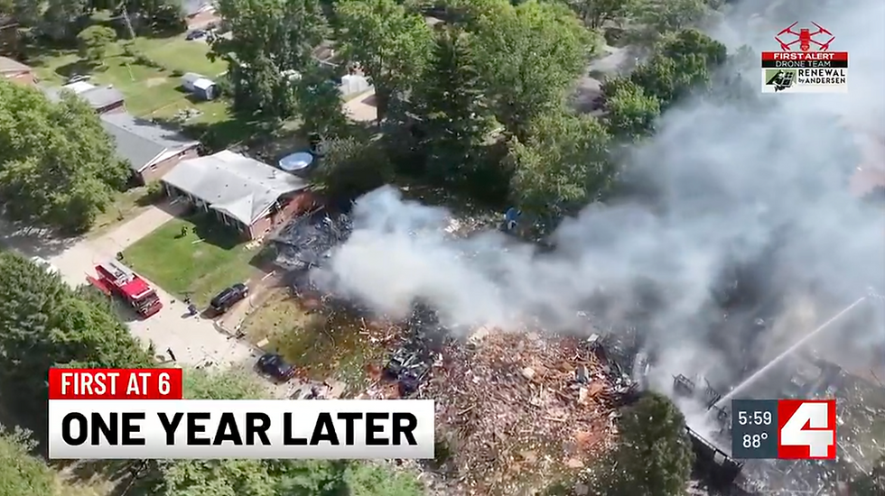 The devastation of a natural gas explosion