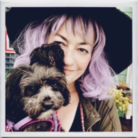 Dara and Clio the dog 