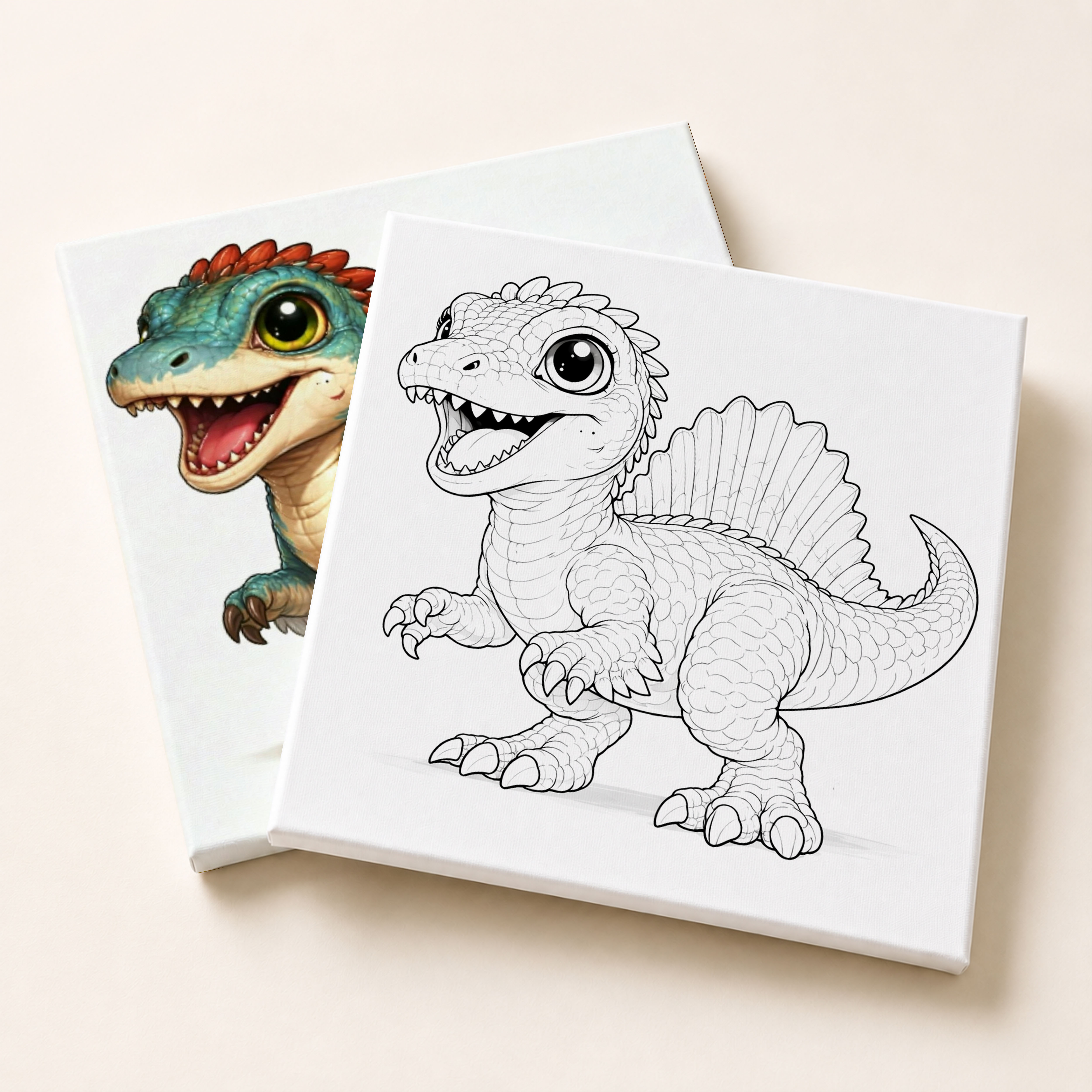 DIY Creative Canvas – Dino 02