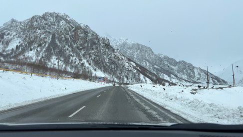 Snow Drive in Georgia