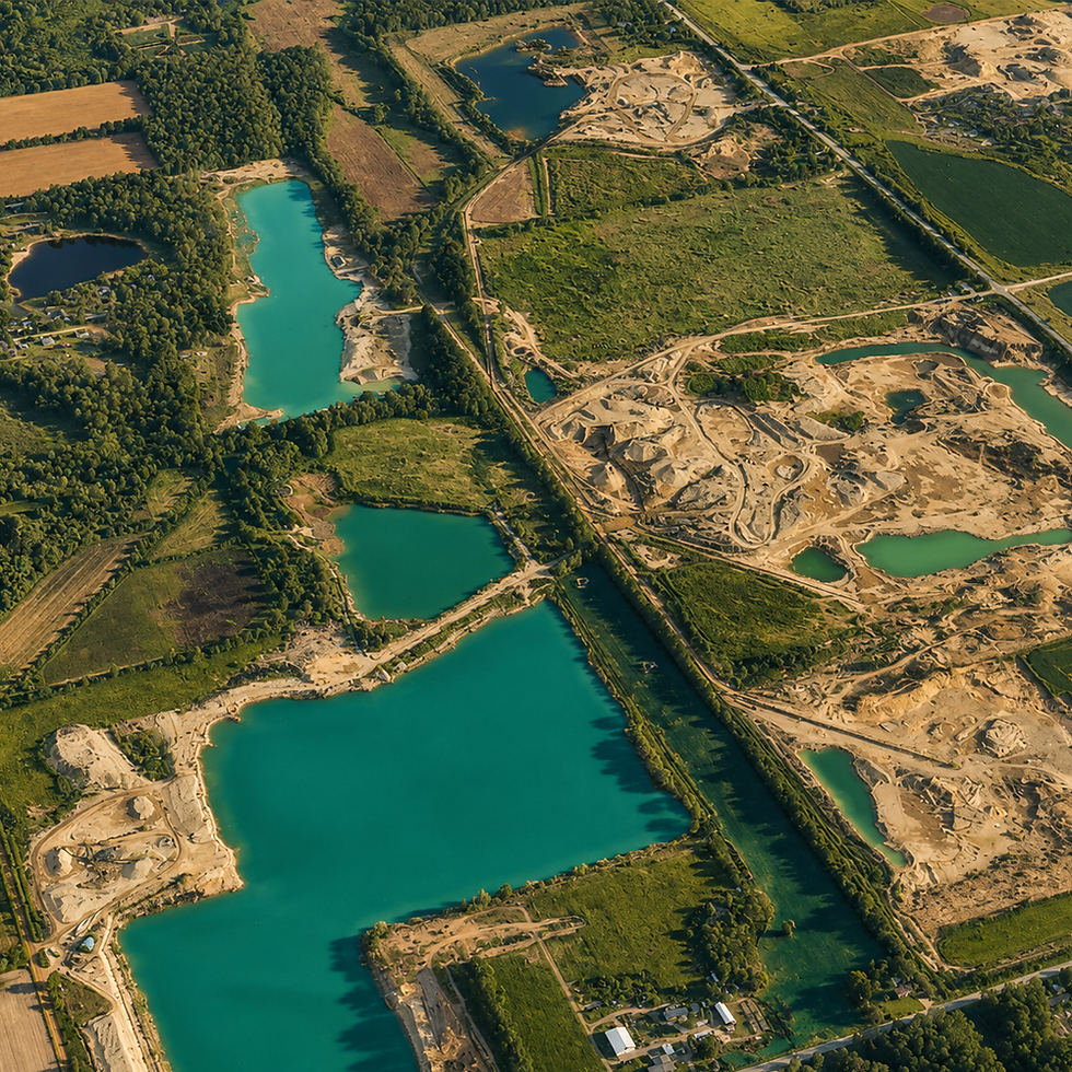 regenerating an abandoned gravel mine