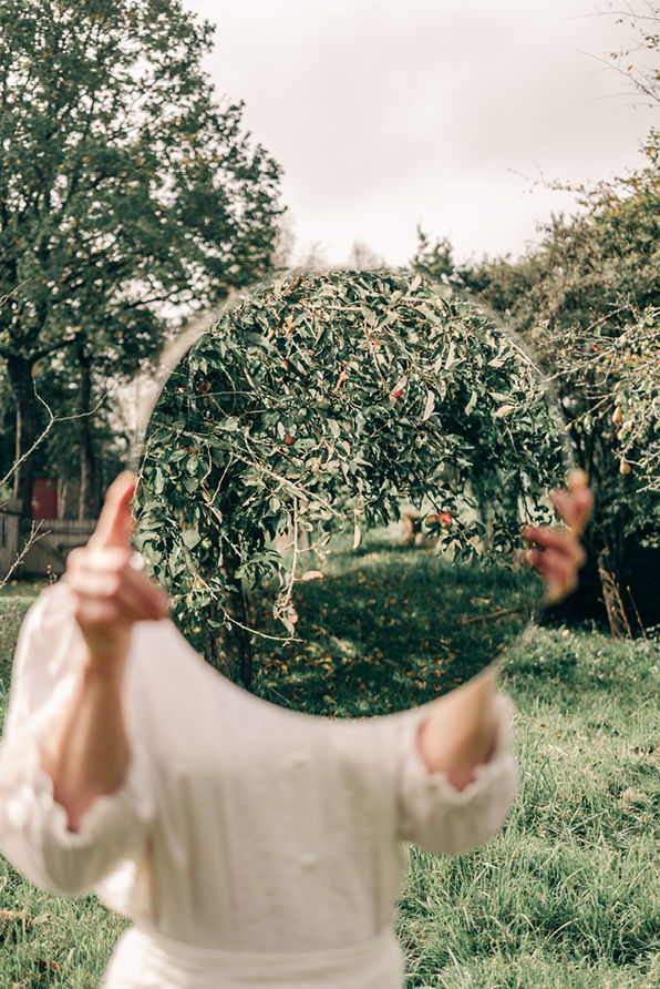 Carte postale – Le reflet du pommier