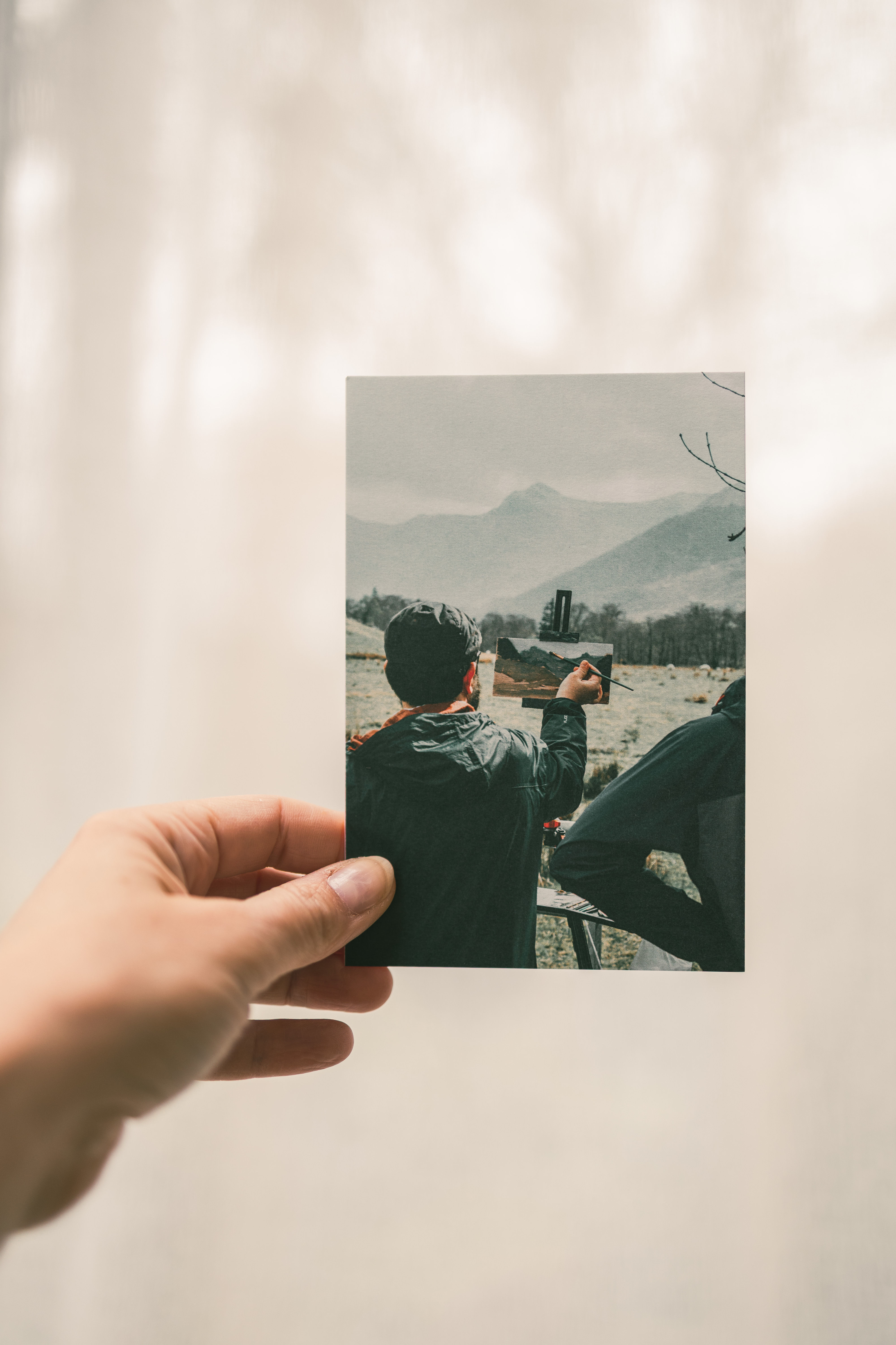 Carte postale – Peinture sur le motif