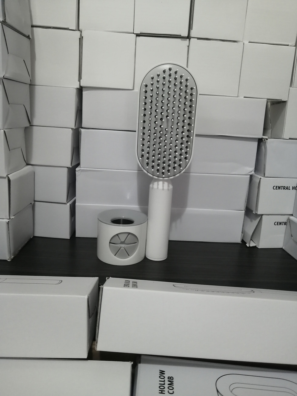 Thumbnail: Self-Cleaning Professional Comb (With Handle Gift)