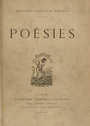 Page de garde de poésies Julia Daudet