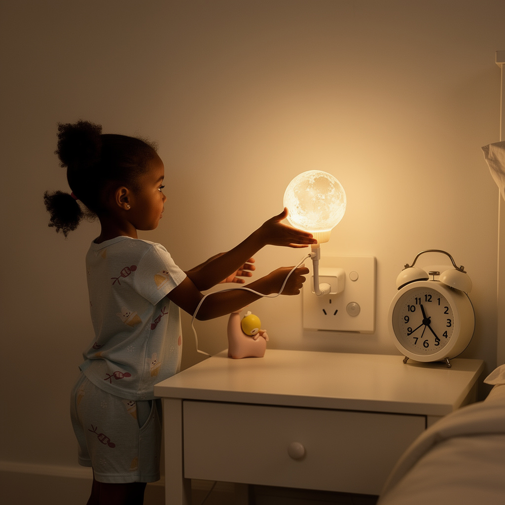 Smart Voice-Controlled Moon Lamp