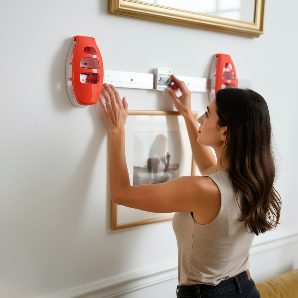 Hanging Hero Photo Frame Gauge Leveling Ruler