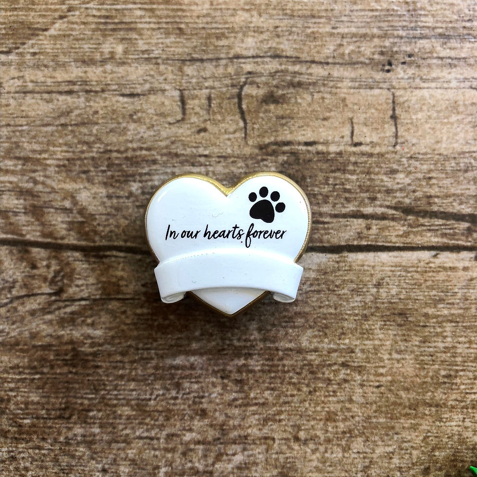 In Ours Hearts Forever with Paw Print