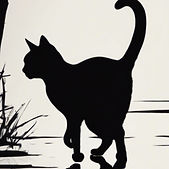 a silhouette of a cat walking.jpg