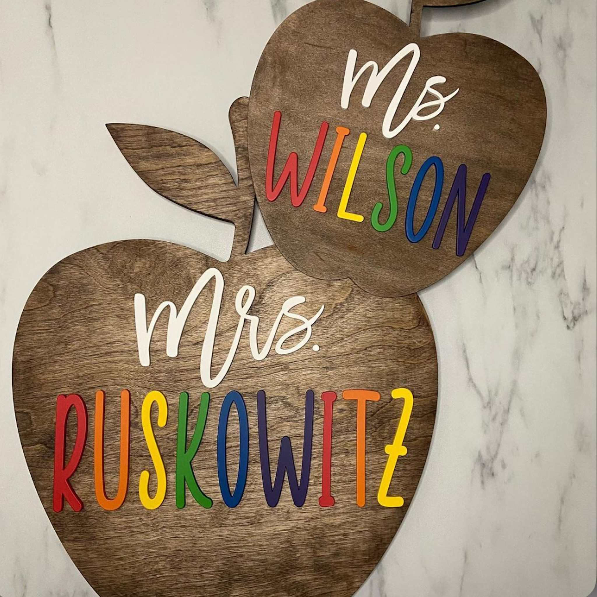Personalized Teacher's Apple