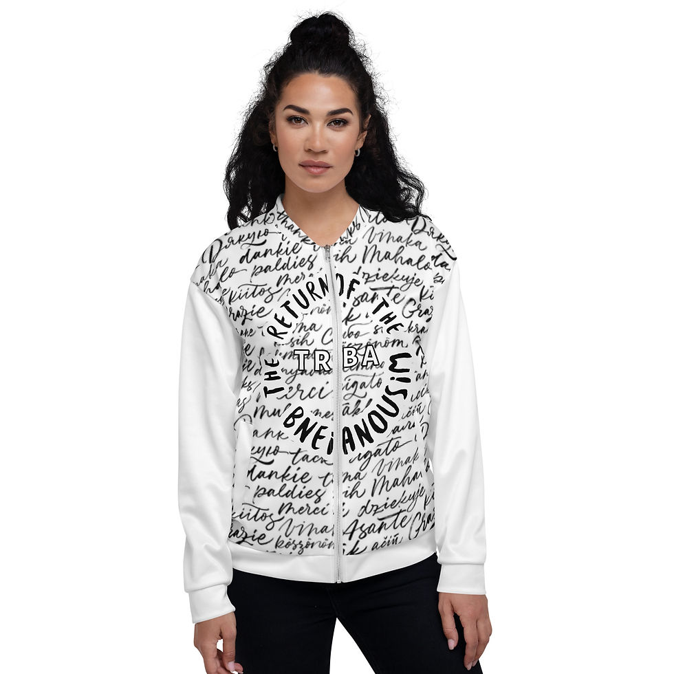Thumbnail: TRBA Todah Unisex Bomber Jacket 