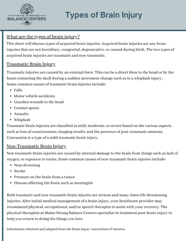 Brain Injury Awareness Month Blog #1: Types of Brain Injury