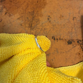 Polishing the inside of the ring