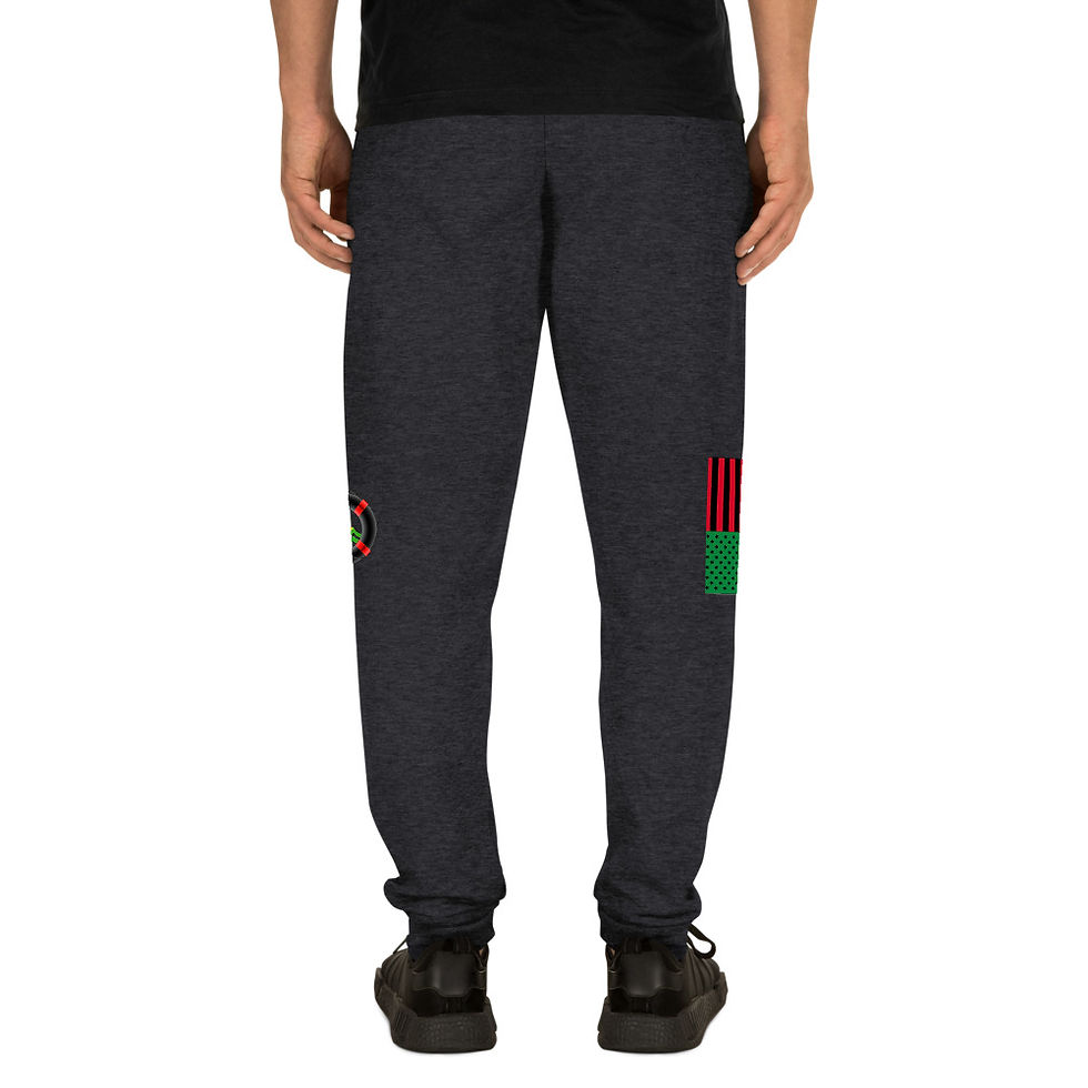 Miniatura: Joggers negros Ankh unisex (Edición RBG)