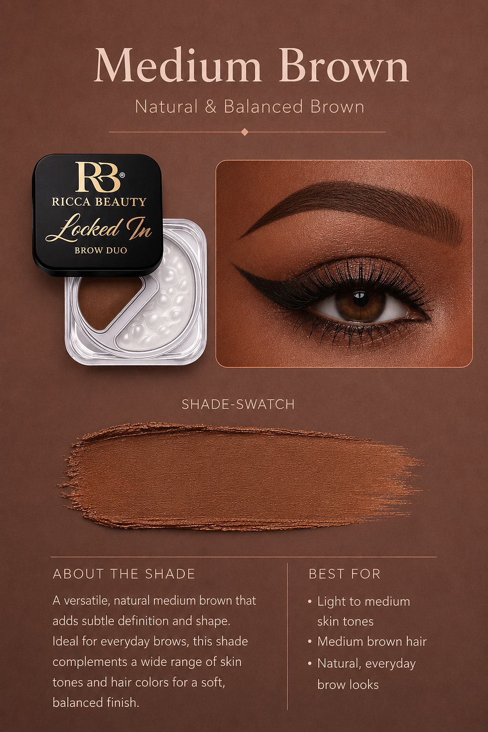Thumbnail: Ricca Beauty Locked In Brow Duo