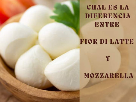 ¿Cuál es la diferencia entre 
Fior di latte y mozzarella?