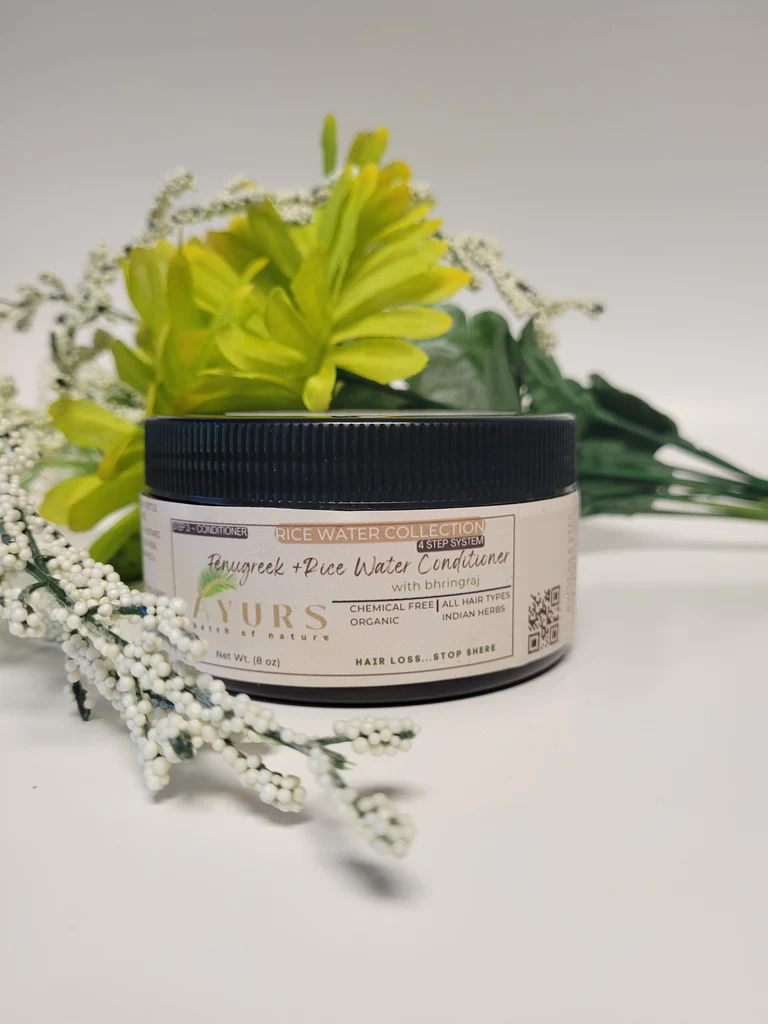 Fenugreek + Rice Water Conditioner (w/Bhringraj) Ayursbatchofnature