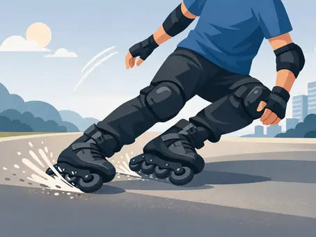 How to Stop on Inline Skates With Control