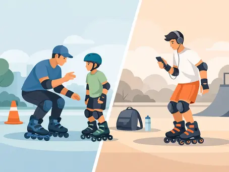 Skating Lessons Versus Self Teaching Compared