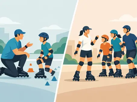 Private Versus Group Skate Coaching Choices