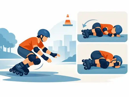 How to Fall Safely Inline Skating for Beginners