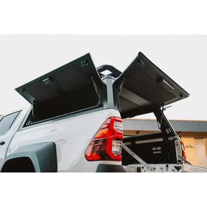 Aeroklas aluminium canopy from TJM fitted to a ute