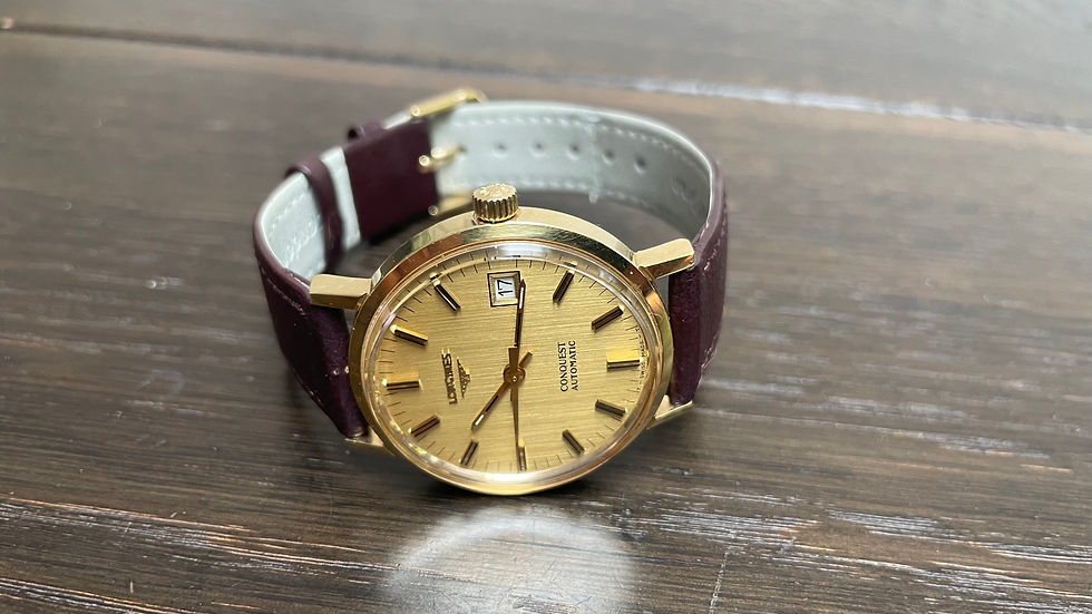 Thumbnail: Longines Conquest  Watch  CAL 633.1  35mm 1977 Presentation Wa