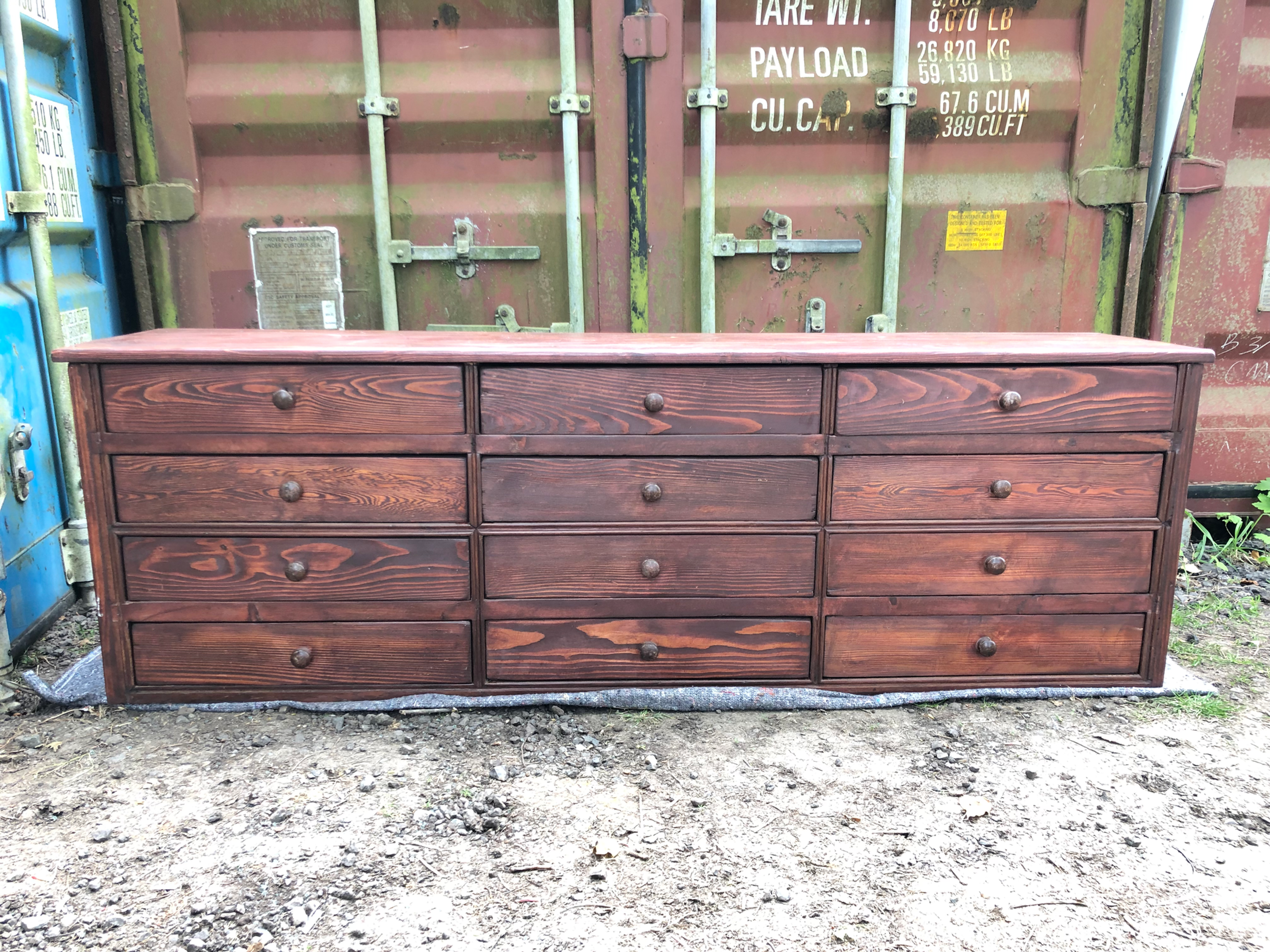Early 20C Bank of Drawers