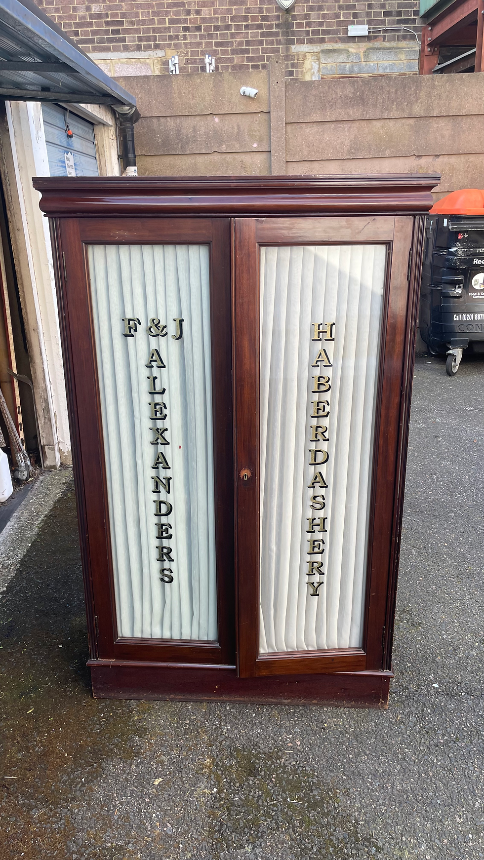Thumbnail: Sign-Painted Haberdashery Display Cupboard