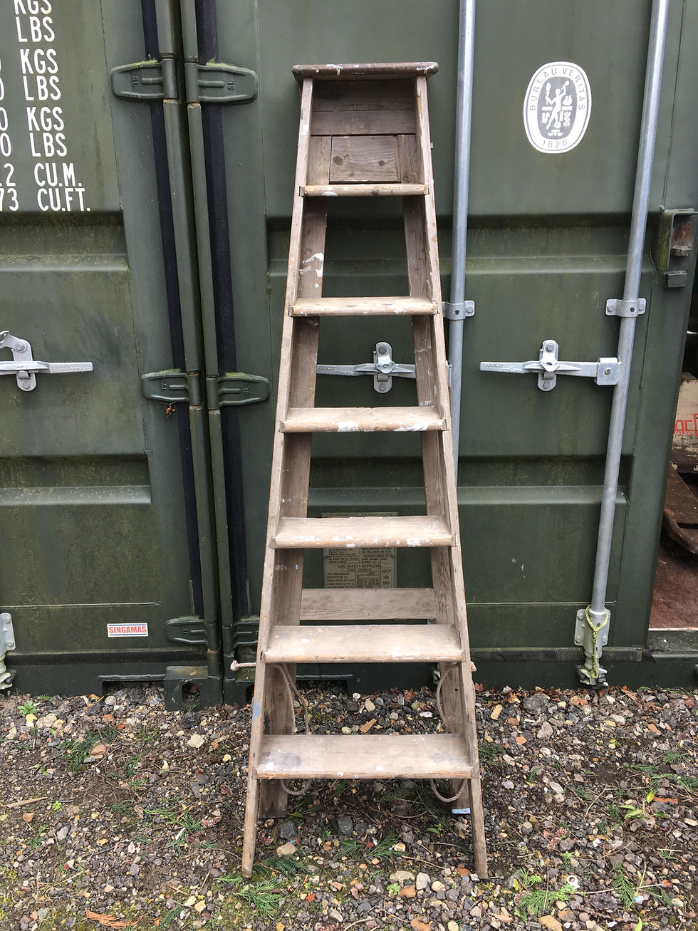 Thumbnail: Tall Vintage Wooden Ladders