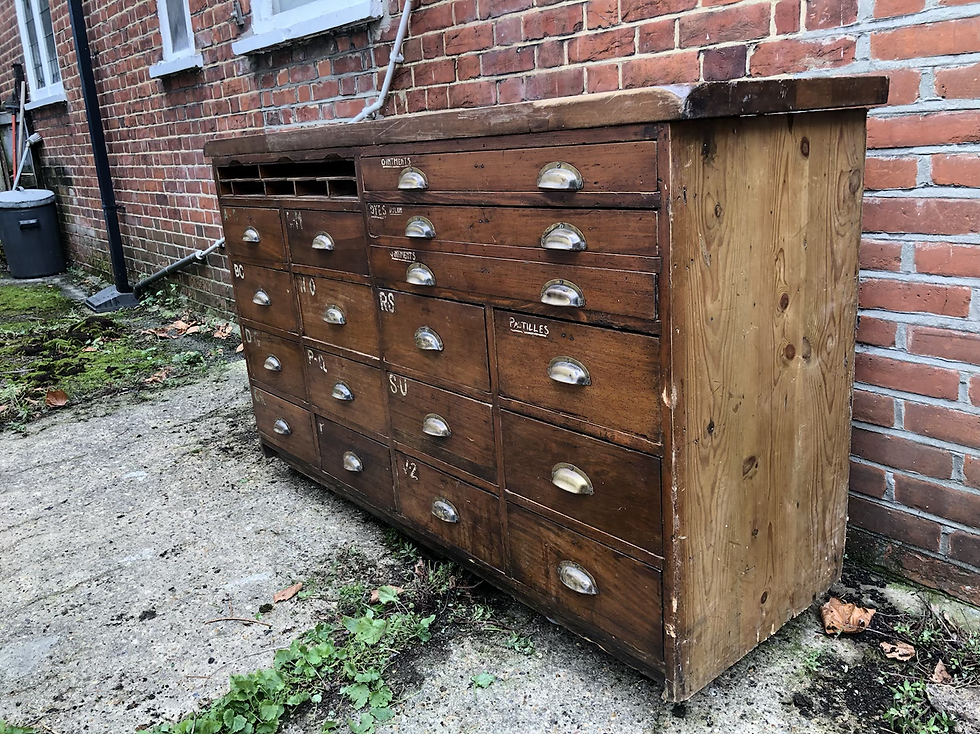 Thumbnail: Bank of Chemists Apothecary Drawers