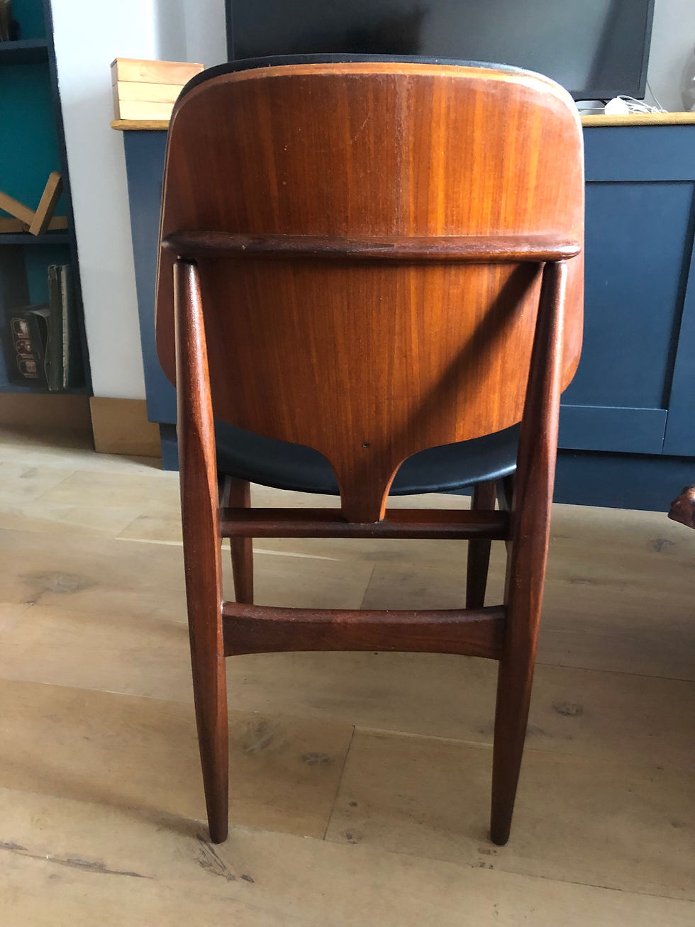 Thumbnail: Four Elliotts of Newbury Teak Dining Chairs