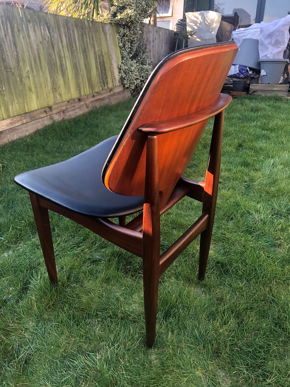 Thumbnail: Four Elliotts of Newbury Teak Dining Chairs