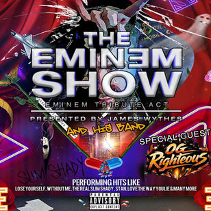 THE EMINEM SHOW + SUPPORT artwork for the live show at The Northcourt LIVE in Abingdon, Oxfordshire.