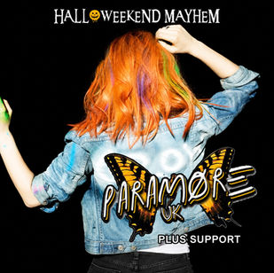 PARAMORE UK artwork for the live show at The Northcourt LIVE in Abingdon, Oxfordshire.