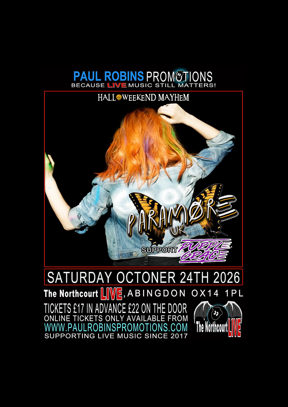 PARAMORE UK + SUPPORT